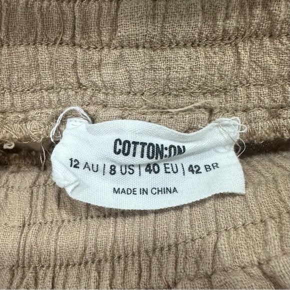 CottonOn Tan Drawstring Pants - Picture 3 of 4